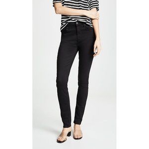 7 For All Mankind The High Waist Skinny Jeans Illusion Luxe Black